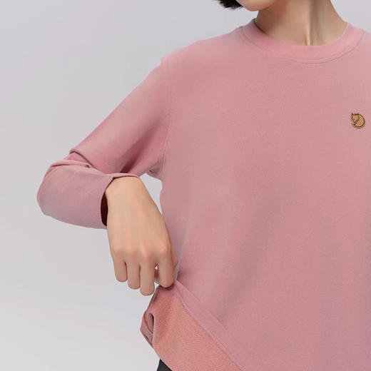 Fjallraven/北极狐女士圆领套头卫衣 2024秋冬新款羊毛保暖长袖01242272 商品图4