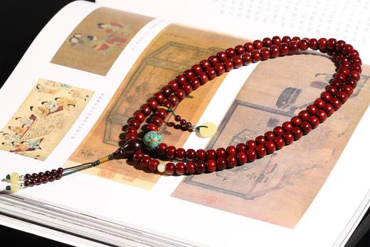 DQ0158°印度小叶紫檀大漆手串手饰 商品图2