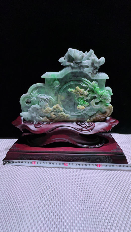 620312翡翠摆件【喜迎门 喜事连连】 商品图1