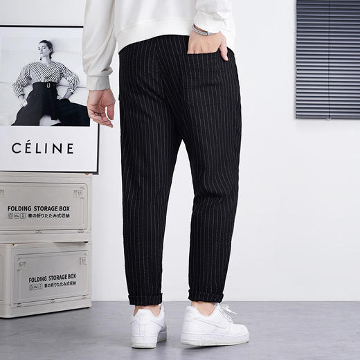 【新款DQ】大依优型大码提花休闲长裤男舒适休闲简约百搭加肥加大男装潮款 商品图7