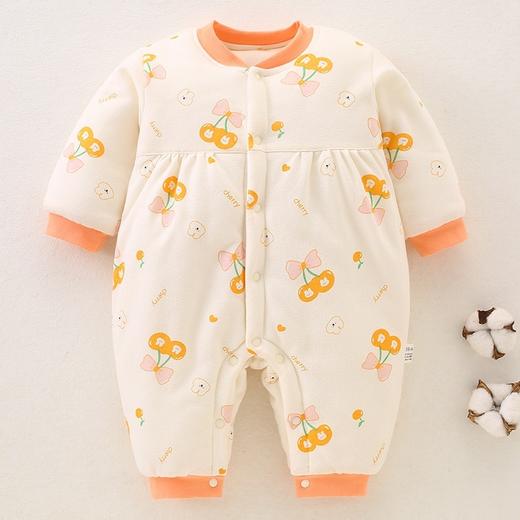 【轻盈保暖不臃肿】婴儿三层保暖夹棉连体衣服秋冬款棉服棉衣新生儿A类宝宝衣服爬服 商品图2