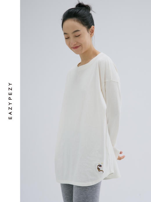 蛇年限定版宽松纯棉木棉T恤 商品图0