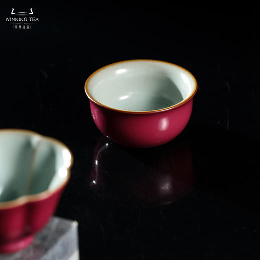 问鼎汝瓷鼎峰系列辛丑胭脂红鸡缸杯（缺货） 商品图4