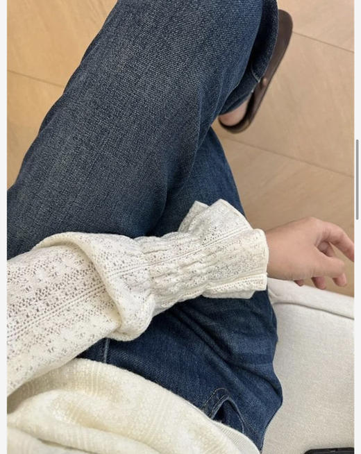 蕾丝钩花打底衫 商品图5