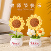 【教师节感谢栽培礼！向日葵小盆栽】教师节礼物向日葵花束小礼品送老师迷你永生花摆件创意桌面小盆栽，不止是摆件，更是艺术品。ry 商品缩略图2