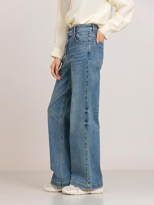 XIAOYU|高腰阔版水洗牛仔裤243KZ100 商品图2