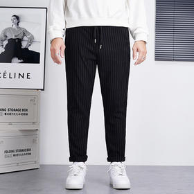 【新款DQ】大依优型大码提花休闲长裤男舒适休闲简约百搭加肥加大男装潮款