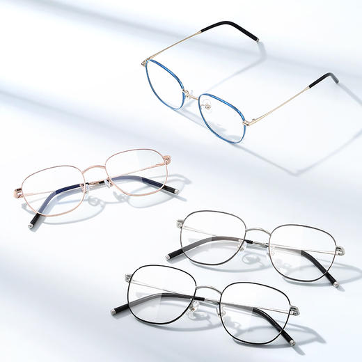 普莱斯新款光学镜框PT11146  轻钛零感上镜 时尚潮流痞帅个性 男女同款 四色可选 商品图4