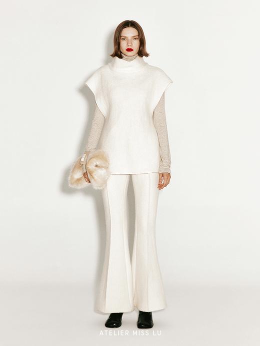 【灰天鹅】抽褶设计弹力高领上衣 商品图0