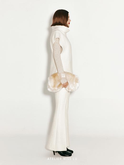 【灰天鹅】抽褶设计弹力高领上衣 商品图3