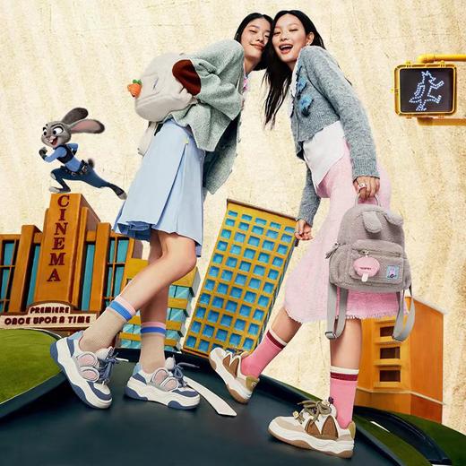 【萌耳朵】天美意2024冬新款商场同款疯狂动物城联名板鞋女休闲鞋CIZ20DM4 商品图1