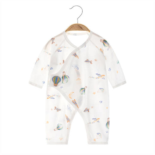 【新生儿纯棉薄款无骨连体衣】夏季婴儿衣服哈衣长袖宝宝夏款空调服 商品图3
