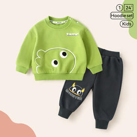 【软糯有型，好穿又好看】春秋款宝宝卫衣套装 上衣婴儿衣服 儿童外套裤子 幼儿外出潮服童装-QQ