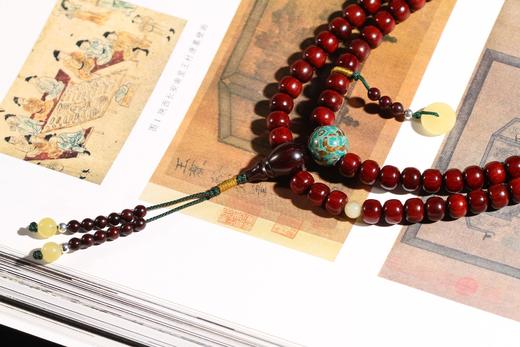 DQ0158°印度小叶紫檀大漆手串手饰 商品图4