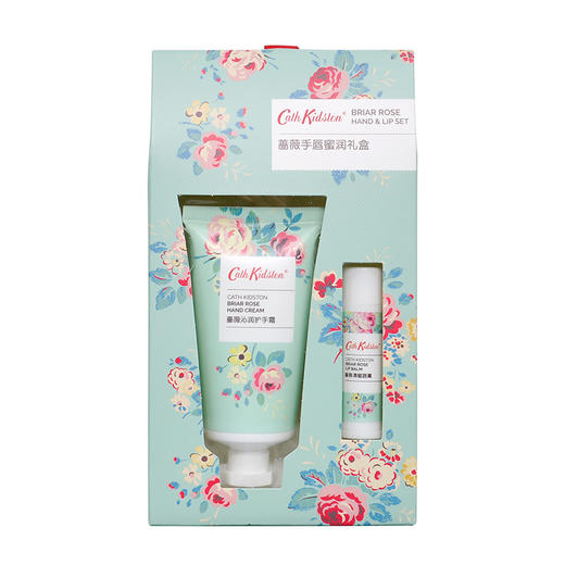 天天低价【送礼袋】Cath Kidston蔷薇手唇蜜润礼盒（护手霜+唇膏） 商品图5