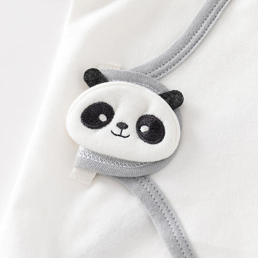 【新生婴儿无骨纯棉半背衣】内衣服春秋款初生睡衣胎帽子和尚服宝宝上衣 商品图2