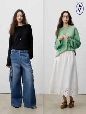 shyshystill/shy202406032/三色松弛感高级柔软纱线若有似无长袖