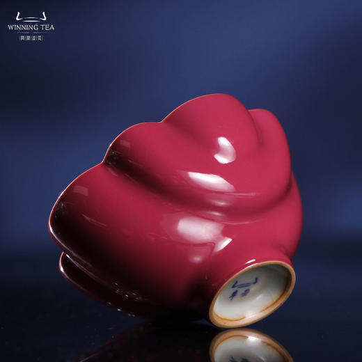 问鼎汝瓷鼎峰系列辛丑胭脂红蔷薇杯 商品图3