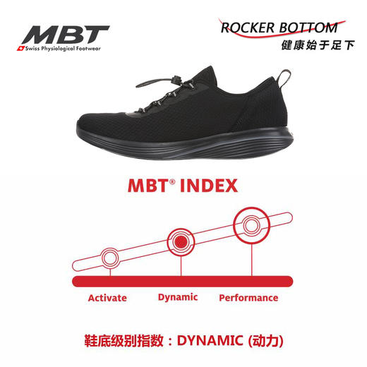 MBT足健康鞋男厚底休闲一脚蹬足弓支撑 运动恢复透气轻便KUGA 商品图6