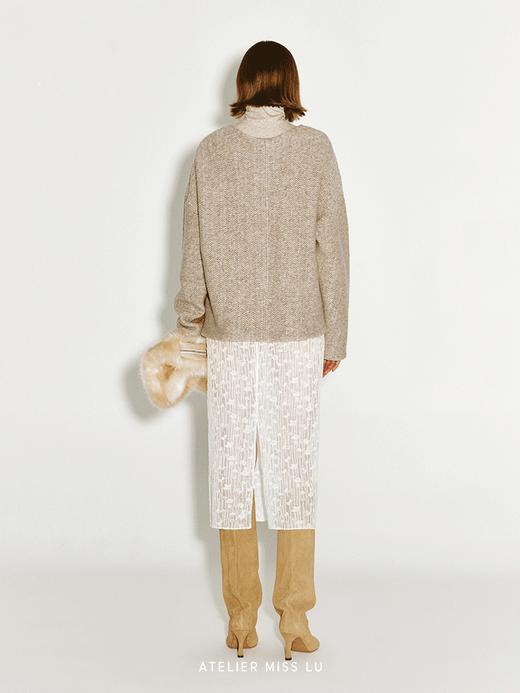 【冬日麦穗】爱心几何趣味撞色绵羊毛毛衣 商品图3