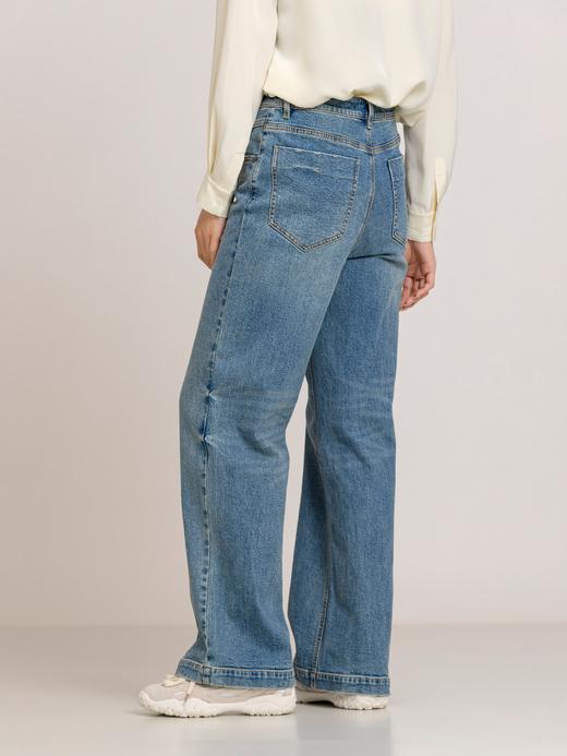 XIAOYU|高腰阔版水洗牛仔裤243KZ100 商品图3