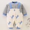 【轻盈保暖不臃肿】婴儿三层保暖夹棉连体衣服秋冬款棉服棉衣新生儿A类宝宝衣服爬服 商品缩略图3