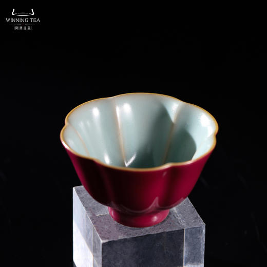 问鼎汝瓷鼎峰系列辛丑胭脂红朝华杯 商品图1