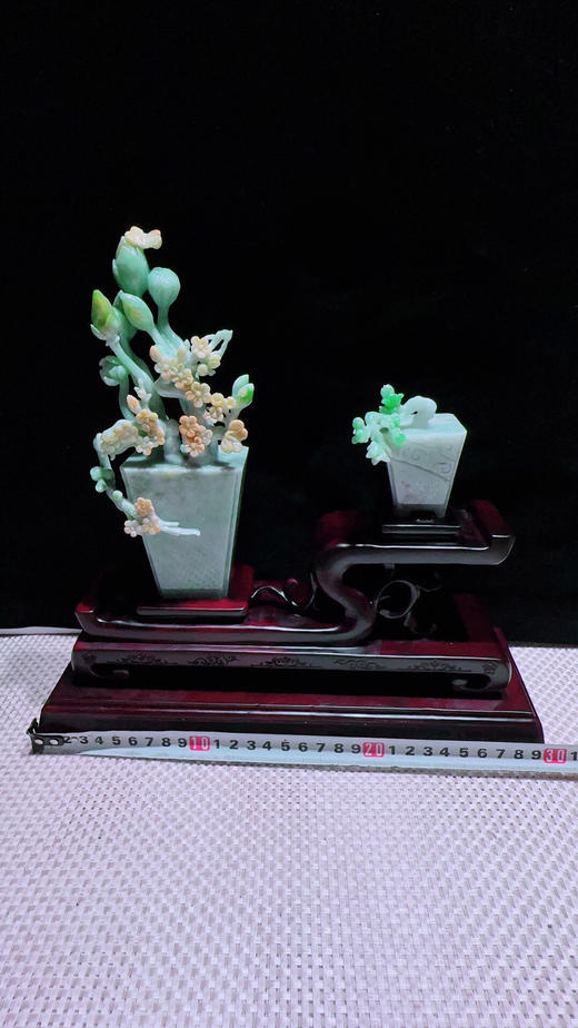 620334翡翠摆件【平安富贵】 商品图1