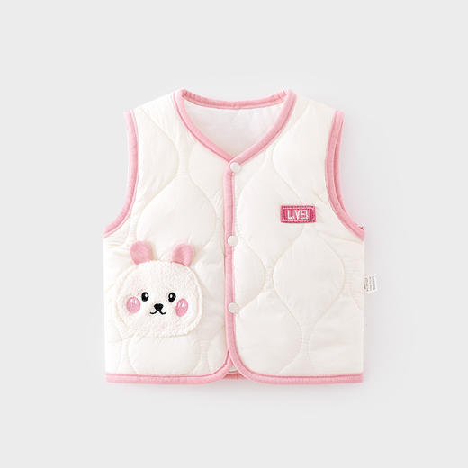 【婴儿护肚夹棉保暖马甲】秋冬季宝宝夹棉背心儿童坎肩马夹新生儿上衣 商品图2