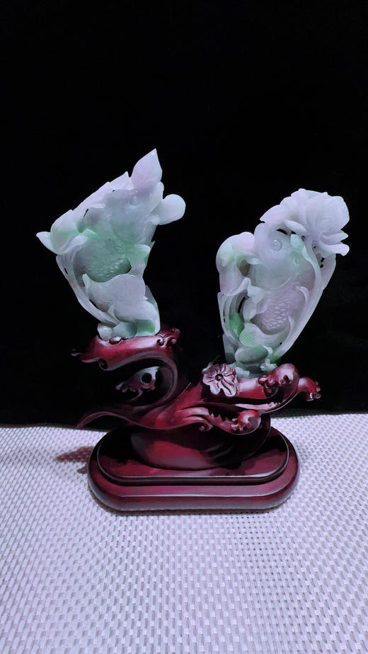 620329翡翠摆件【连年有余】 商品图5