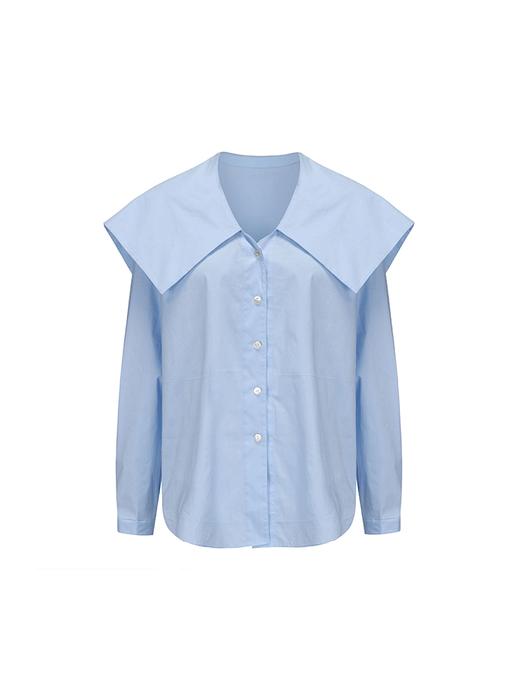 【冰川远航】造型大翻领设计衬衫上衣 商品图4