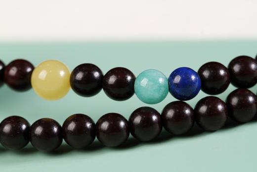 XYZT0104°守候/六字箴言小叶紫檀手串 商品图6