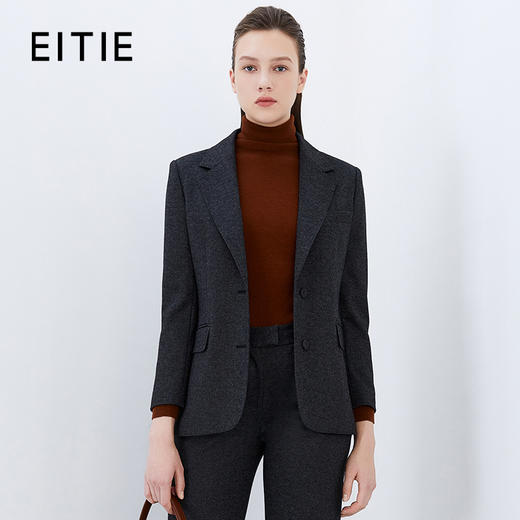 EITIE爱特爱冬季新款简约通勤西装外套女7603304 商品图0