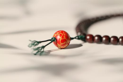 DQ0050°高品质印度小叶紫檀大漆手饰手串 商品图6