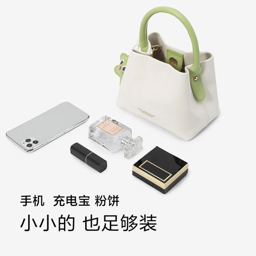 森马包包水桶包女新款精致mini手提包多巴胺斜挎包撞色单肩包 商品图3