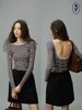 shyshystill/shy202406051/三色弹力细条纹纯色露背上衣 商品缩略图1