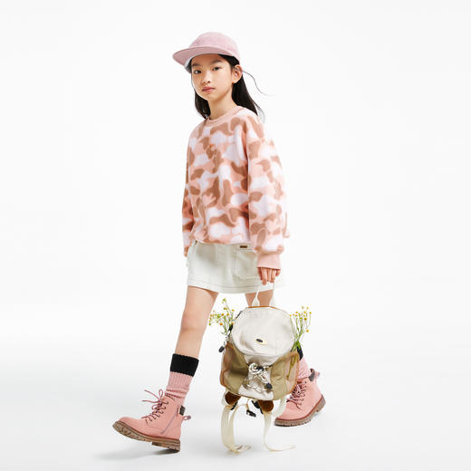 女童摇粒绒迷彩卫衣安奈儿童装实体店同款AG431622 商品图5