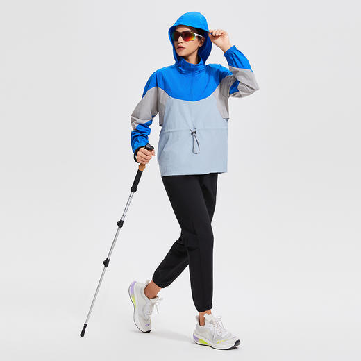 【秒杀】科里芙三防轻量化软壳轻薄半拉链抽绳收腰多功能冲锋衣外套 商品图3