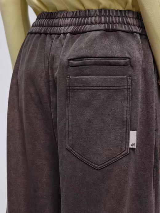 Simple Project/K24159/弧形洗褪卫裤 商品图1