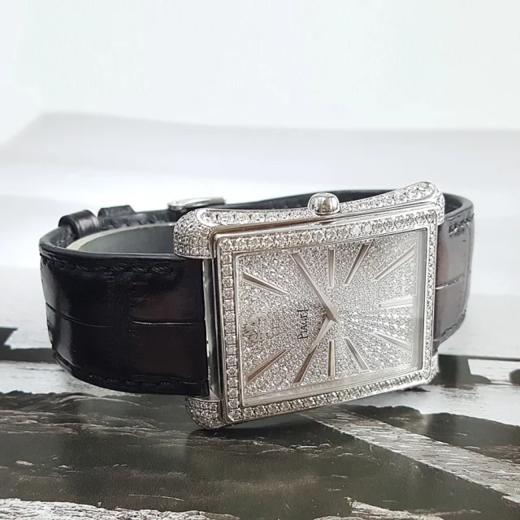 【95新正品】PIAGET伯爵BLACK -TIE系列G0A33075 18K白金原镶钻石自动机械表 060523LV11 商品图7