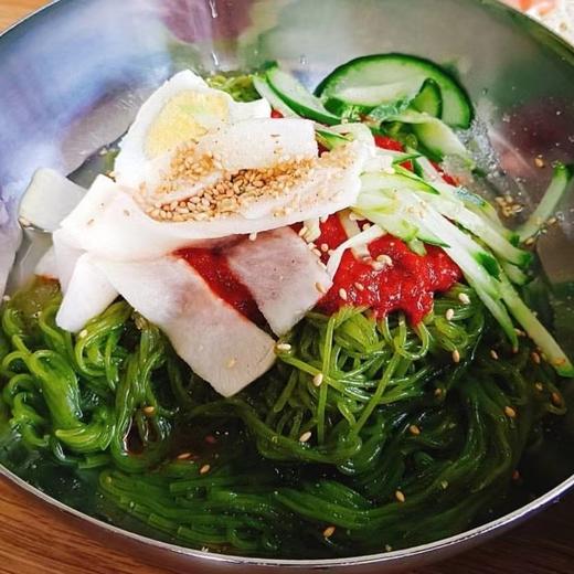 玲儿小菜 螺旋藻冷面450g 령이네반찬 스피룰리나냉면(소스포함)450g 商品图1