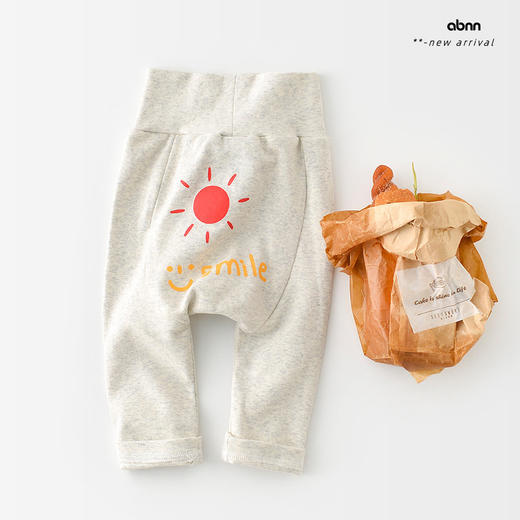 2024春季新款韩版ins风男女宝宝高腰卡通印花包屁裤外穿 商品图3