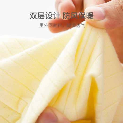 【新生儿纯棉四季双层胎帽】男女宝宝婴儿小熊卡通护卤门帽子0-3个月 商品图1