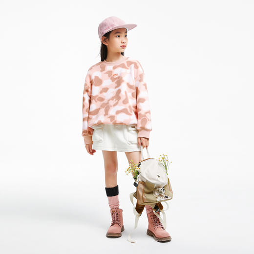 女童摇粒绒迷彩卫衣安奈儿童装实体店同款AG431622 商品图3