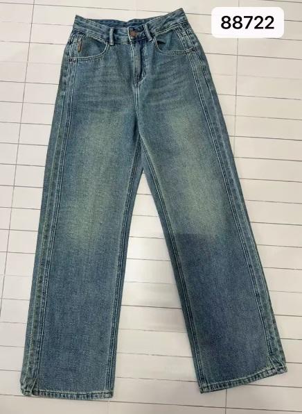 【门店同款】ENJOY秋季less is more侧开叉直筒牛仔裤 159343953 商品图0