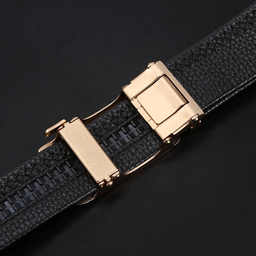 皮带男士商务休闲自动扣腰带 胶片亮片牛仔裤 带时尚礼品皮带送男友生日礼物送长辈 商品图2