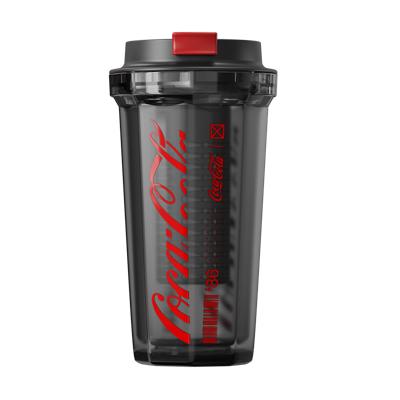 GE-CK23SS-DS4-1 可口可乐联名系列 经典双层咖啡杯（透明黑） 商品图0