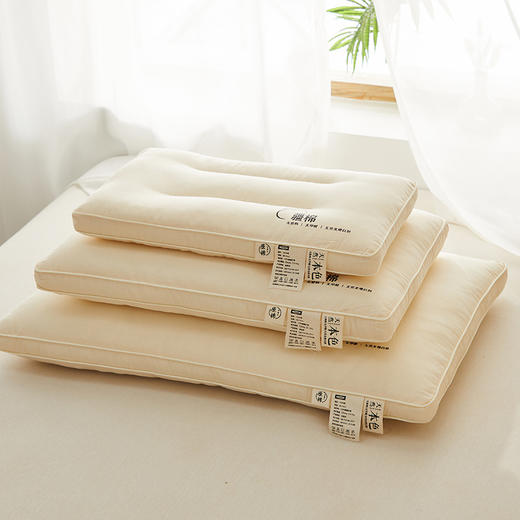 【A类原棉分区定型护颈枕】日式A类原棉枕头 良品全棉儿童枕成人枕芯学生宿舍助睡眠护颈 商品图1