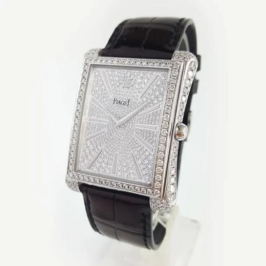 【95新正品】PIAGET伯爵BLACK -TIE系列G0A33075 18K白金原镶钻石自动机械表 060523LV11 商品图3