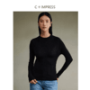 西嘉C+IMPRESS/西嘉可机洗精纺羊毛半高领毛衣女24秋装新款针织打底衫(货号:MY2403067) 商品缩略图1